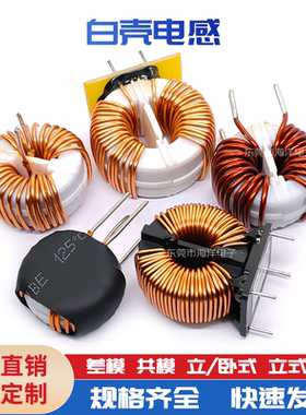 26mm 1.5MH 2MH 4MH 白壳 扼流圈 22*14*8mm 共模电感 滤波器电感