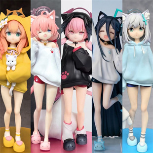 蔚蓝档案睡衣下江小鸟游星野白子爱丽丝手办二次元可爱摆件周边礼