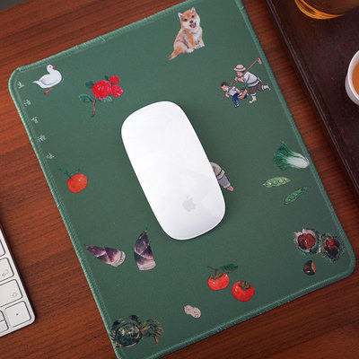 一二山皇小小原创鼠标垫防滑锁边