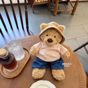 笨笨熊衣服jellycat娃衣巴塞罗熊衣服nici玩偶帽子丹宁牛仔裤