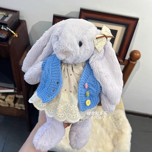 邦尼兔衣服法式碎花裙巴塞罗熊玩偶娃衣饰品Gabriel伽百利兔裙子