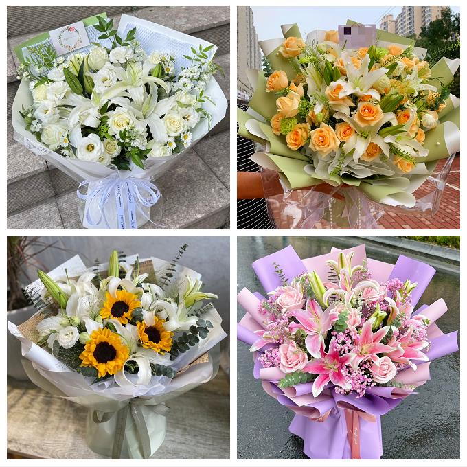 洛阳市吉利洛龙区孟津新安县同城鲜花店订香水百合玫瑰女朋友生日