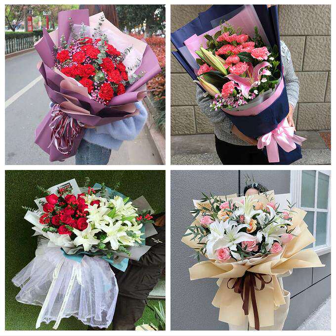 玫瑰百合向日葵康乃馨鲜花陕西汉中市洋县西乡宁强县勉县同城速递