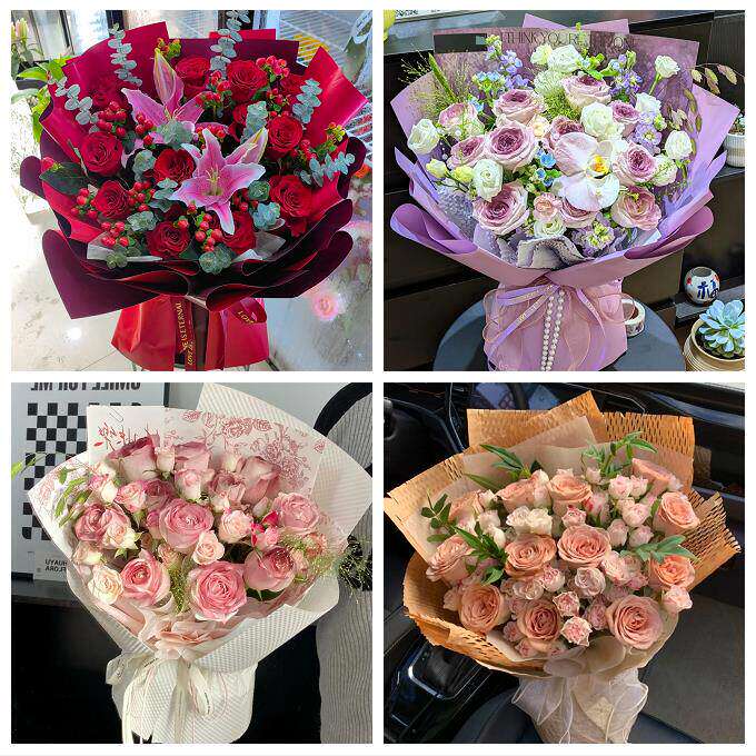 99朵玫瑰花束妇女节向日葵生日鲜花上海市长宁区程家桥北新泾虹桥