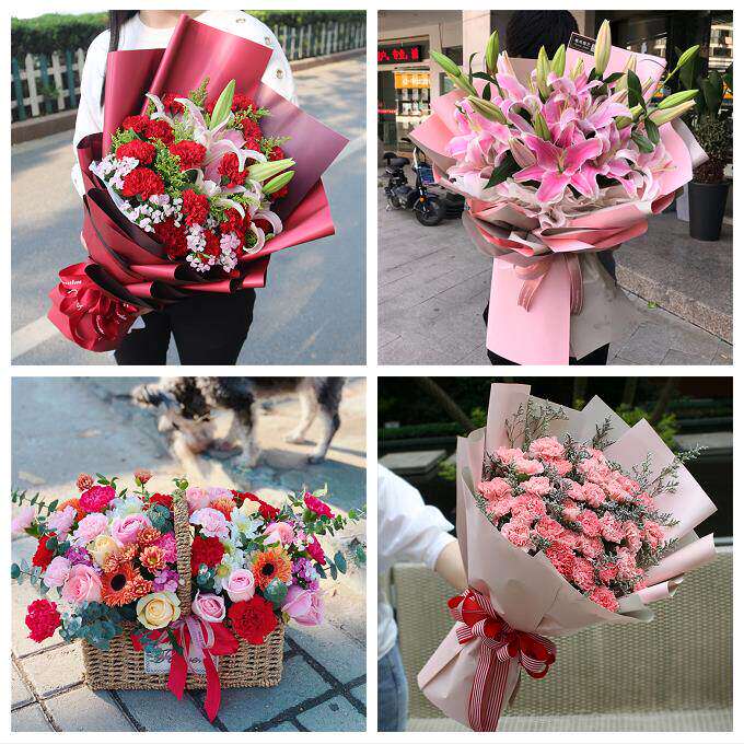 玫瑰百合向日葵康乃馨鲜花陕西西安市临潼区长安区高陵区同城速递