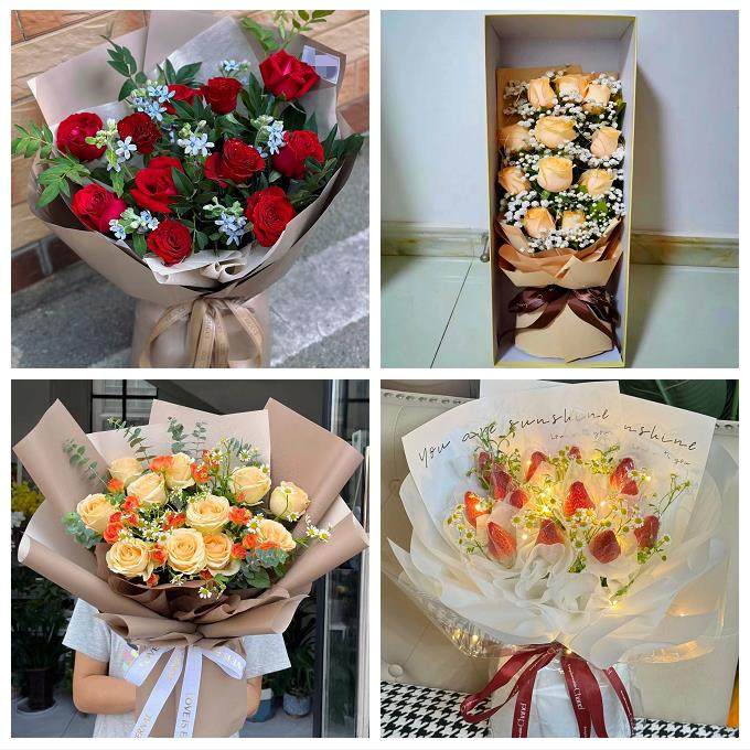 圣诞玫瑰鲜花束送老婆女朋友铜陵市铜官义安区郊区枞阳县同城花店