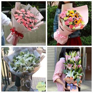 玫瑰百合向日葵康乃馨鲜花山东潍坊市寿光安丘高密昌邑市同城速递