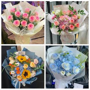 99朵玫瑰花束妇女节向日葵生日鲜花辽宁抚顺市抚顺县新宾县清原县
