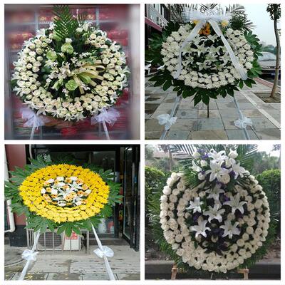 白事菊花花圈殡仪馆祭奠鲜花篮重庆市大渡口区春晖路街八桥镇同城