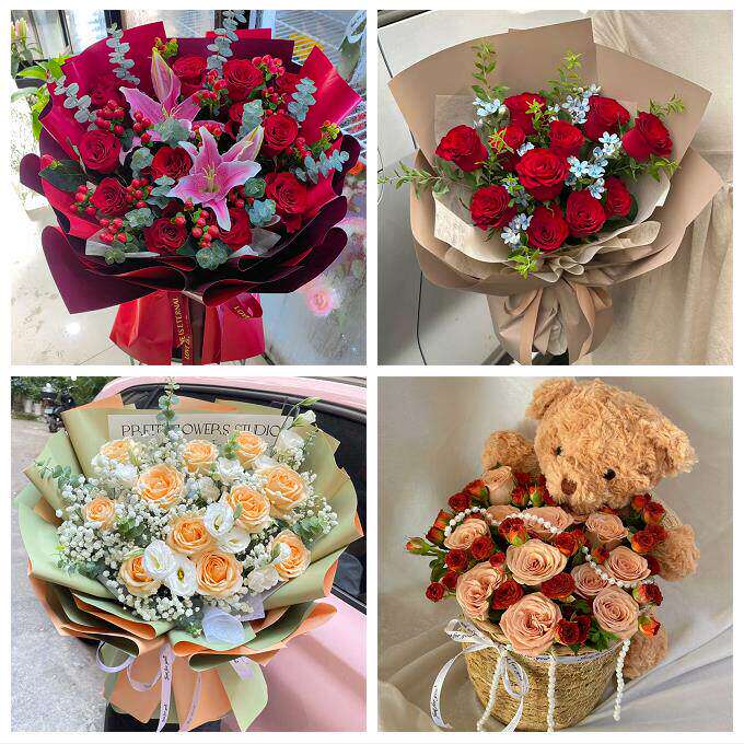 99朵玫瑰花束妇女节向日葵生日鲜花上海市普陀区真如镇长征桃浦镇