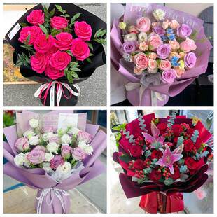 99朵玫瑰花束妇女节向日葵生日鲜花北京海淀区甘家口八里庄紫竹院