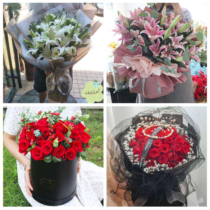 520情人节红玫瑰鲜花生日花束广东湛江市麻章区遂溪县徐闻县同城