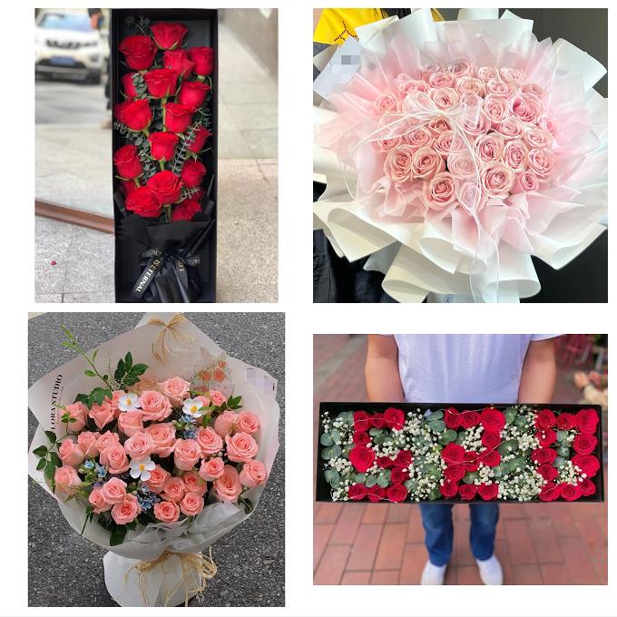 33朵玫瑰花束礼盒送女友重庆市奉节巫山县巫溪县石柱县同城鲜花店