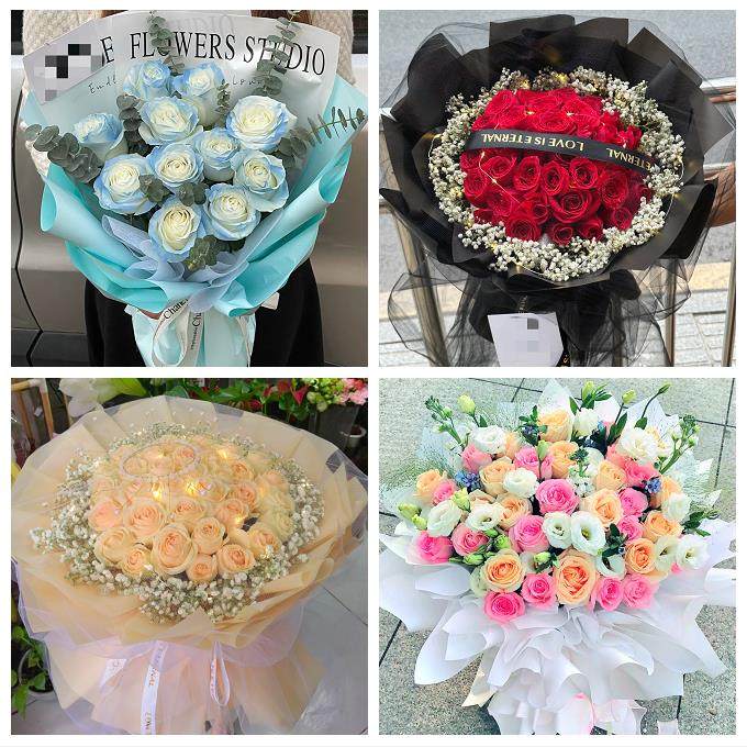 圣诞玫瑰鲜花束送老婆女朋友衡水市饶阳安平县故城县景县同城花店