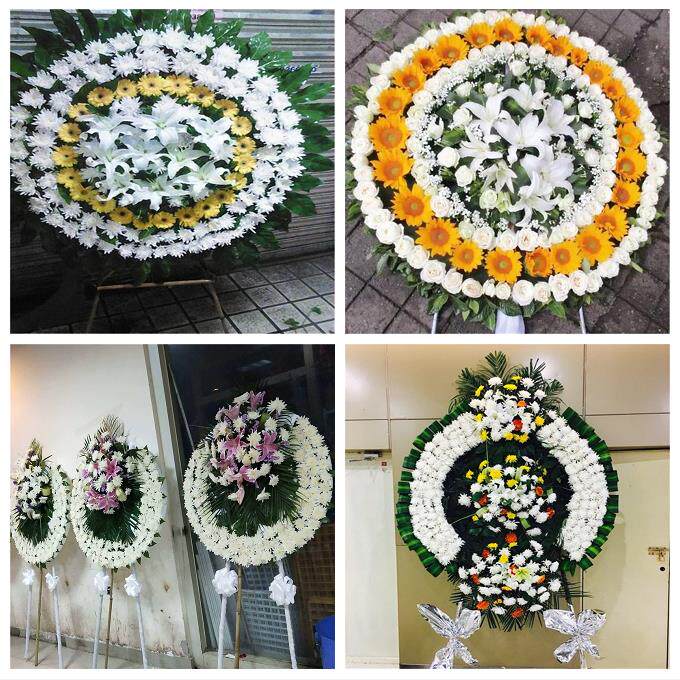 菊花鲜花篮花圈江苏苏州市姑苏区吴江区常熟市殡仪馆祭奠同城花店