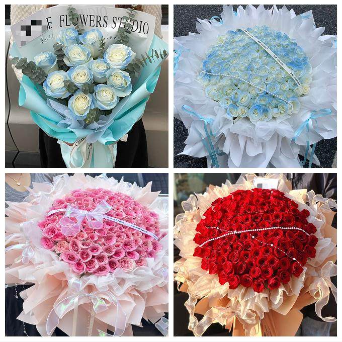 圣诞玫瑰鲜花束送老婆女朋友长治市城区郊区长治县襄垣县同城花店