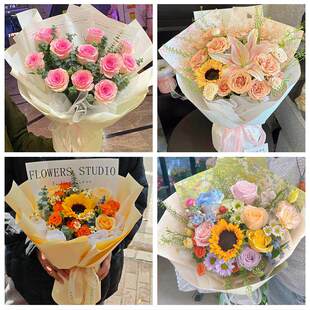 99朵玫瑰花束妇女节向日葵生日鲜花辽宁省大连市甘井子区旅顺口区