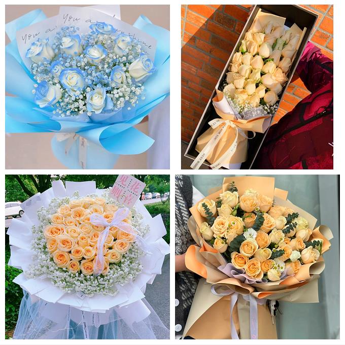 33朵玫瑰花束礼盒送女友北京海淀区甘家口八里庄紫竹院同城鲜花店