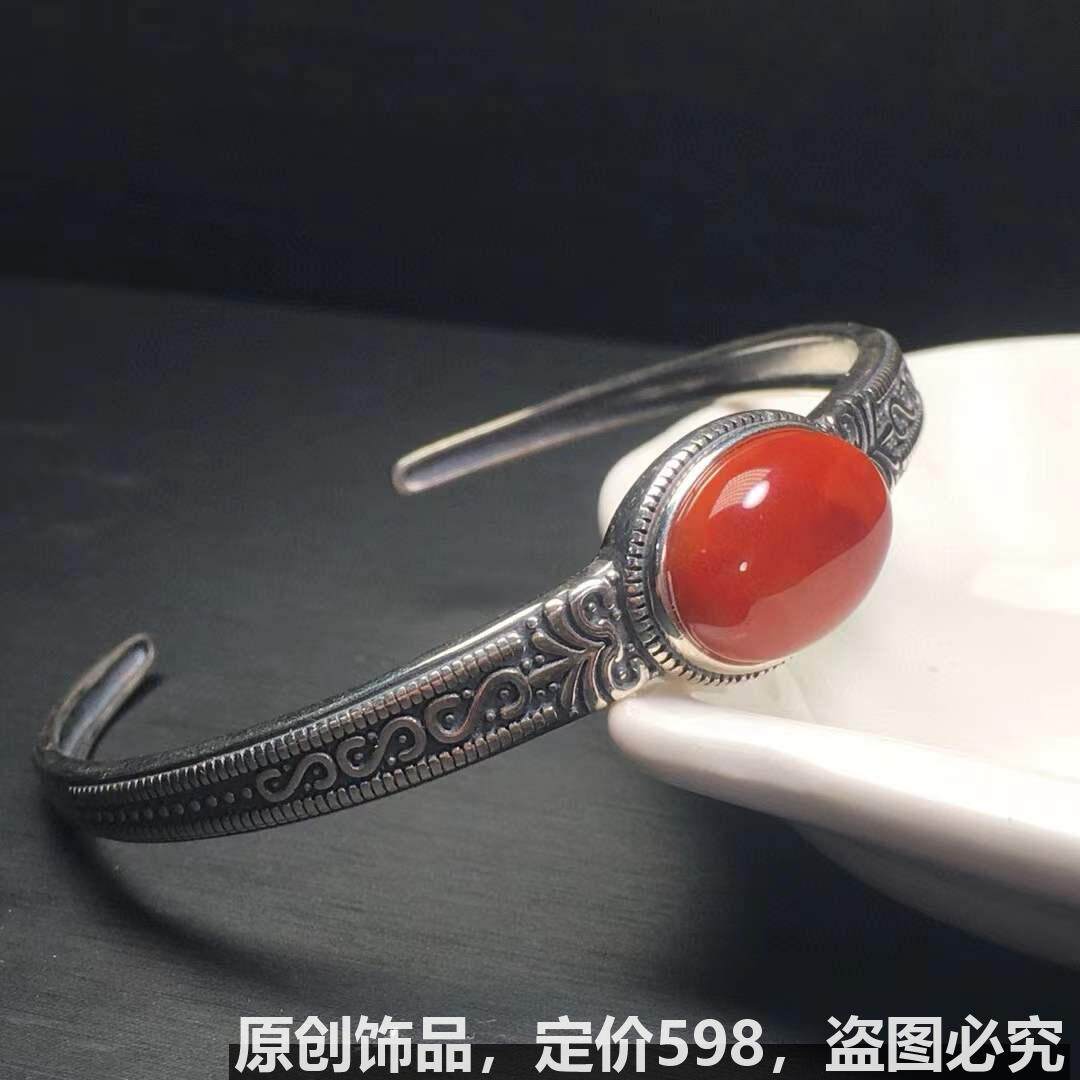 天然水晶手链手镯手环精品银镶镶嵌瓦西料规格 雕工颜色