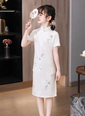 新款女童旗袍2025新款高端复古