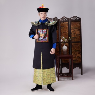 清朝官服男文官武官朝服古代王爷僵尸服影视演出服装清故宫清古装