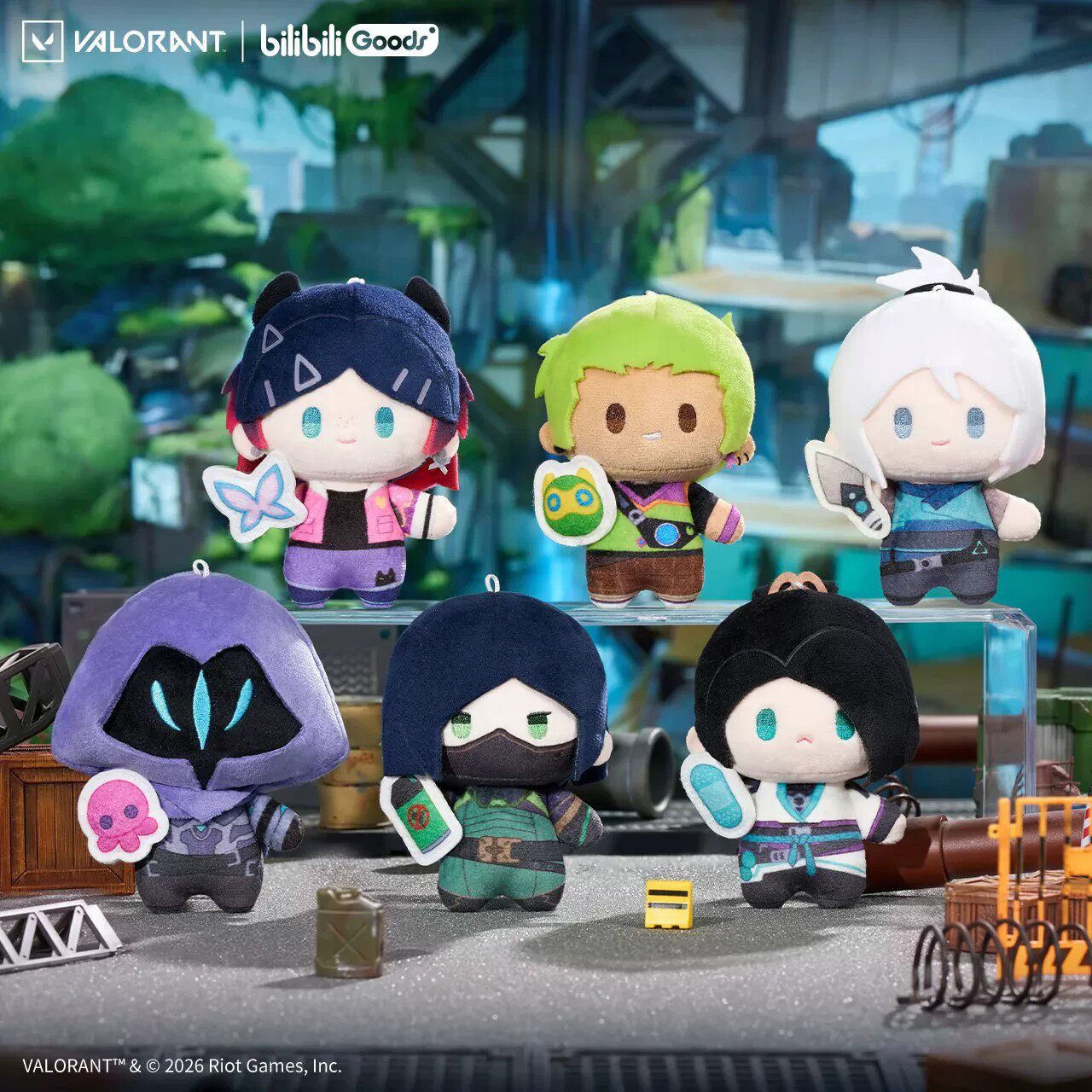 【正版】无畏契约Bilibili Goods联名瓦罗兰特MiniQ毛绒挂件盲盒