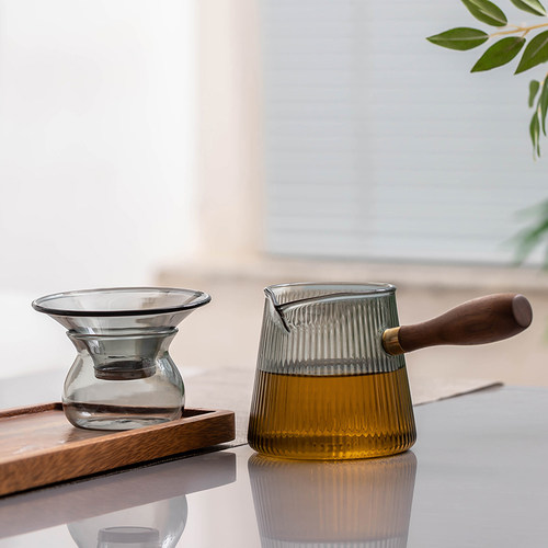 瓷牌茗耐热玻璃送茶滤