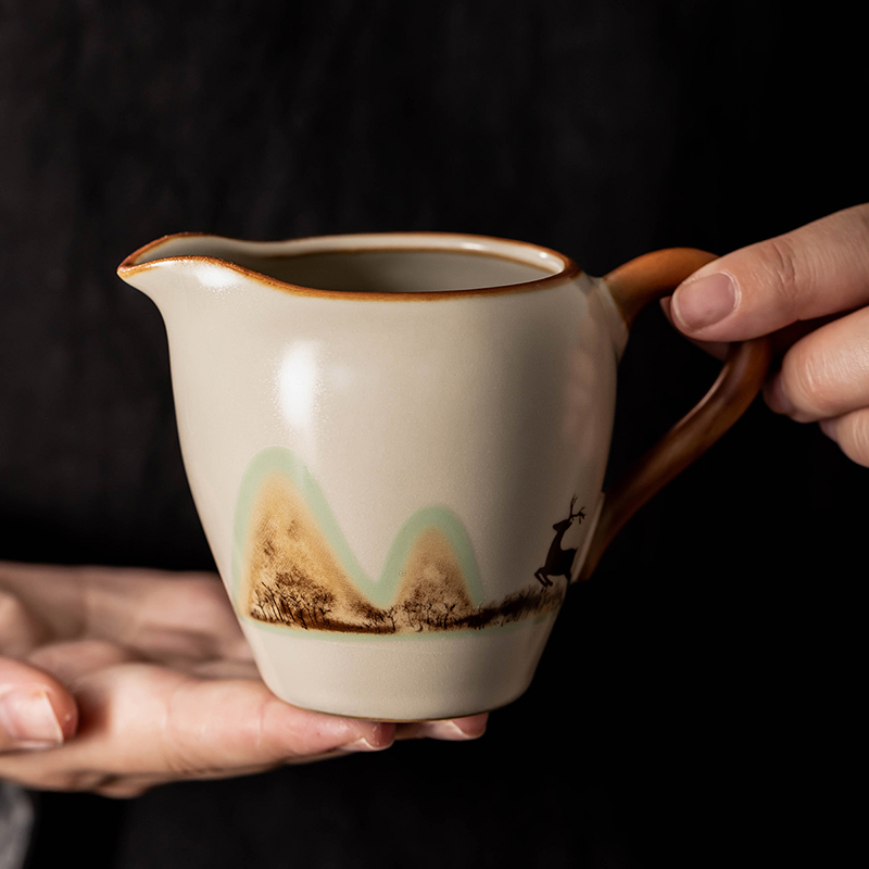 瓷牌茗公道杯茶水过滤分茶器