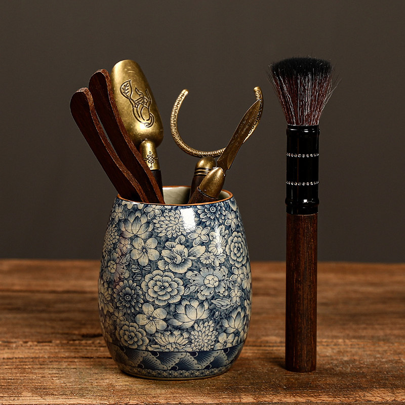 汝窑青花茶道六君子家用可养中式茶具配件办公室茶道茶夹茶勺套装,餐饮具,茶道/零配,淘宝优惠券,粉丝福利购,淘宝优惠卷