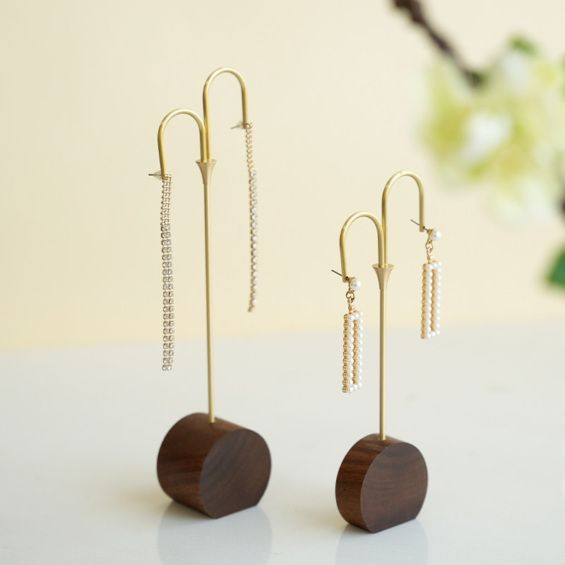 首饰展示架胡桃木纯铜耳环架珠宝店铺陈列耳环耳钉收纳架拍照道具,饰品/流行首饰/时尚饰品新,首饰展示架,淘宝优惠券,粉丝福利购,淘宝优惠卷