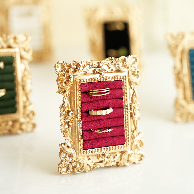 ins风复古戒指盘收纳陈列道具