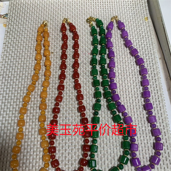 多色手工串珠路路通轻奢锁骨链
