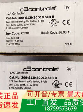 美国 c3controls接触器 300-S12N30D议价