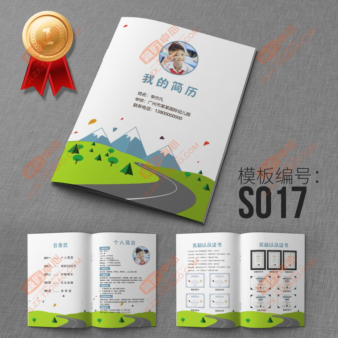 幼升小个人简历 小升初简历制作北海 钦州 百色 贵港 河池 防城港