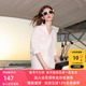 ibudu2025夏季 宽松衬衣简约女 设计感七分袖 新款 解构白衬衫