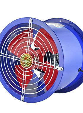 SF低噪音轴流风机220V家用厨房圆筒管道强力排气扇380V固定式风机