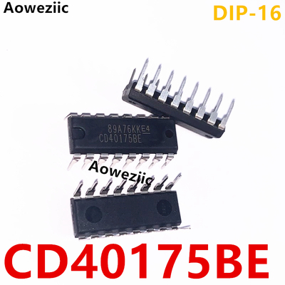 CD40175BE DIP-16 直插 CD40175 CMOS 四路 D 类触发器 逻辑芯片