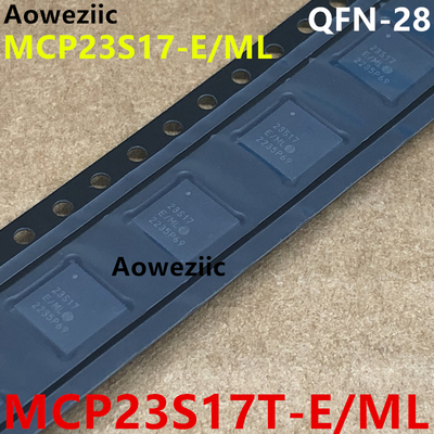 MCP23S17-E/ML QFN-28 16位I/O扩展器 串行接口10MHz接口芯片正品