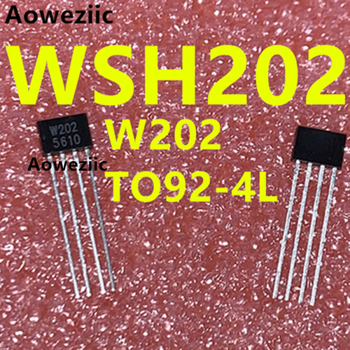 WSH202 W202 高灵敏度 线性霍尔元件 TO92-4L 线性度 20mV/G 原装
