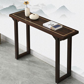 新中式 玄关桌实木超窄条案走廊玄关窄条桌长条窄桌子长方形贡桌台
