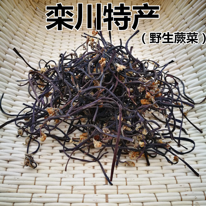河南土特产栾川山珍野生蕨菜龙头菜拳菜干货500g袋装包邮