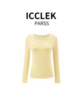 ICCLEK PARSS 2025新款早秋轻奢简约气质名媛长袖针织衫-9009