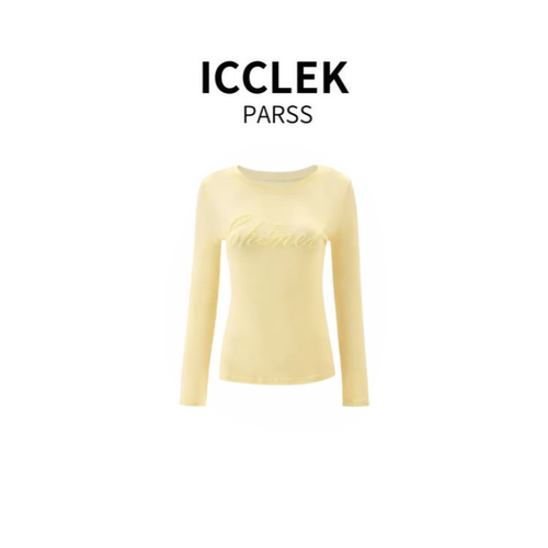 ICCLEK PARSS 2025新款早秋轻奢简约气质名媛长袖针织衫-9009