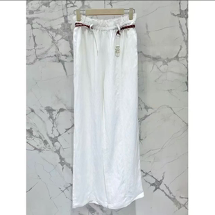 休闲松紧腰刺绣阔腿裤 ICCLEK 早秋夏经典 2025新款 5771 PARSS