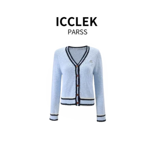 针织衫 ICCLEK 早秋轻奢简约休闲气质名媛长袖 2025新款 9038 PARSS