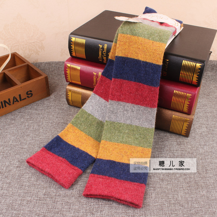 秋冬女加厚保暖过膝袜长筒袜护膝