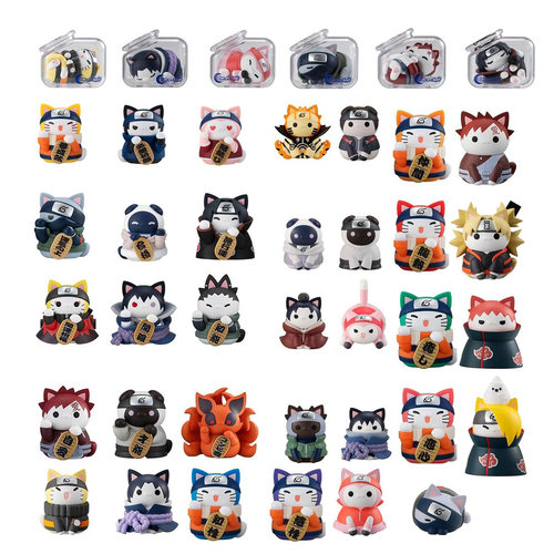 现货日版火影招财猫喵盲盒盒蛋