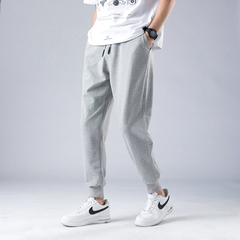 四季款春款休閒褲男運動褲大碼寬鬆抽繩男褲