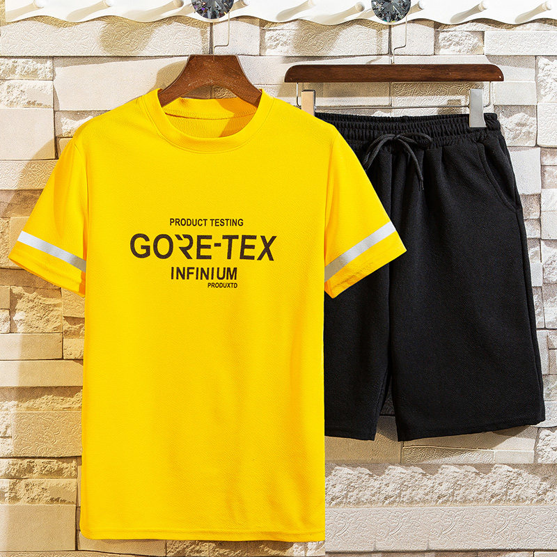 短袖套裝男休閒T恤運動套裝時尚學生服