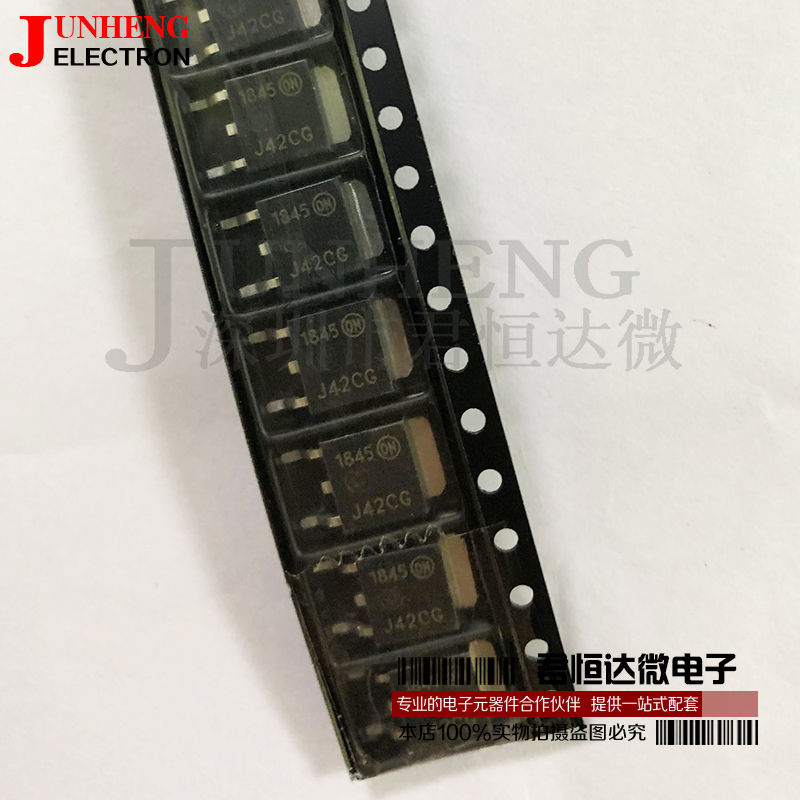 MJD42CT4G J42CG J42C贴片TO-252 PNP达林顿三极管全新原装-封面